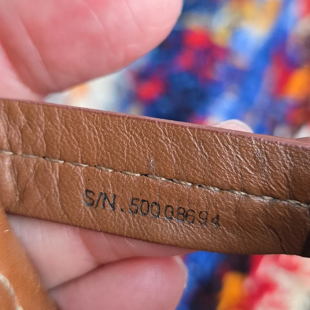 Tory Burch Cognac Brown Leather Miller Medallion Slip-on Flip Flop Sandal - Picture 15 of 17